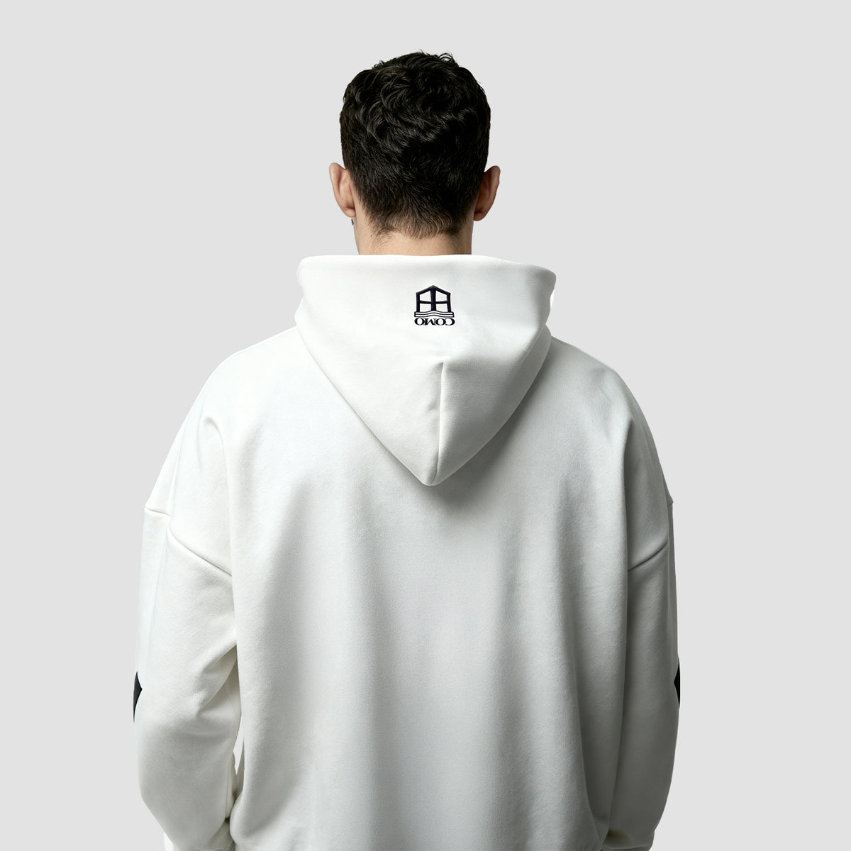 Adidas Como Crest Felpa Con Cappuccio Lago Di Como Bianca