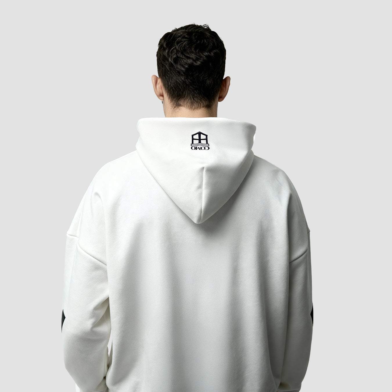 Adidas Como Crest Felpa Con Cappuccio Lago Di Como Bianca