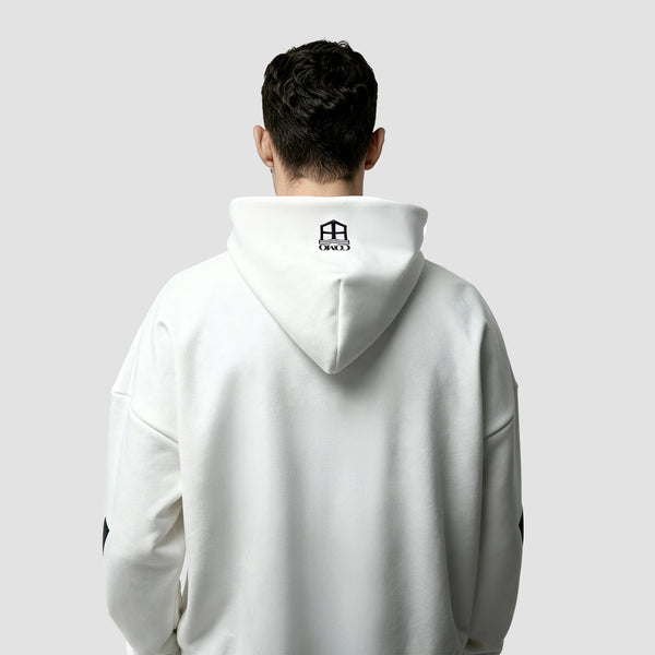 Adidas Como Crest Felpa Con Cappuccio Lago Di Como Bianca
