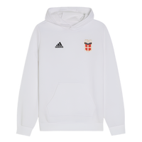 Adidas Como Crest Felpa Con Cappuccio  Bianca Bambino