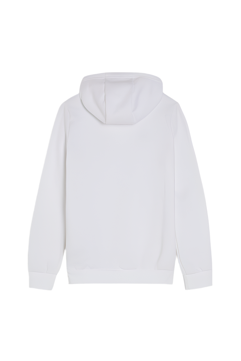 Adidas Como Crest Felpa Con Cappuccio  Bianca Bambino