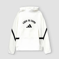 Adidas Como Crest Felpa Con Cappuccio Lago Di Como Bianca