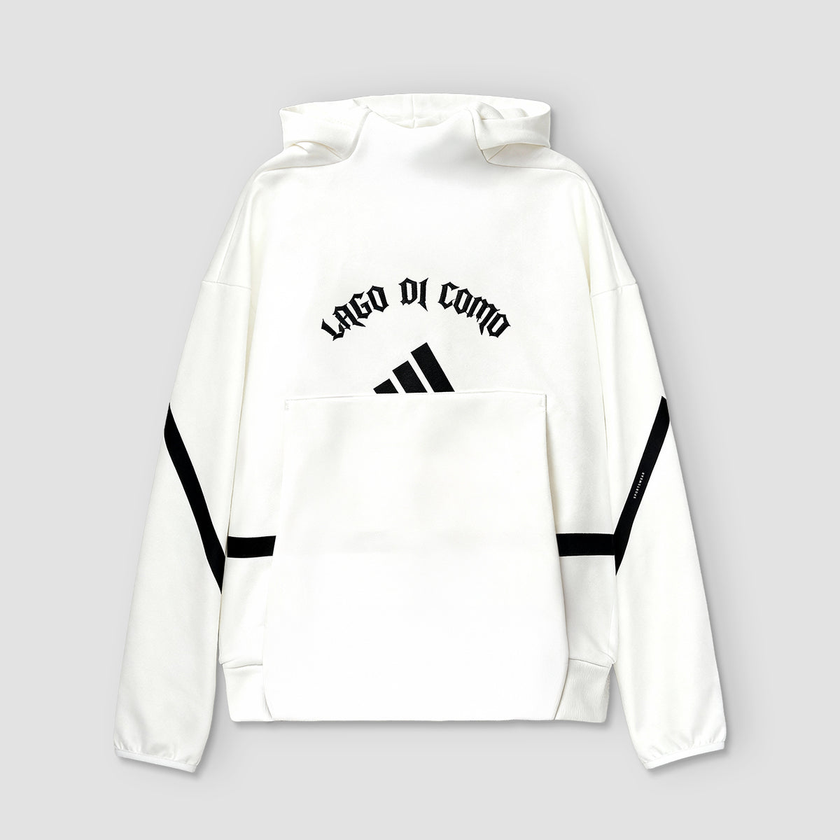 Adidas Como Crest Felpa Con Cappuccio Lago Di Como Bianca